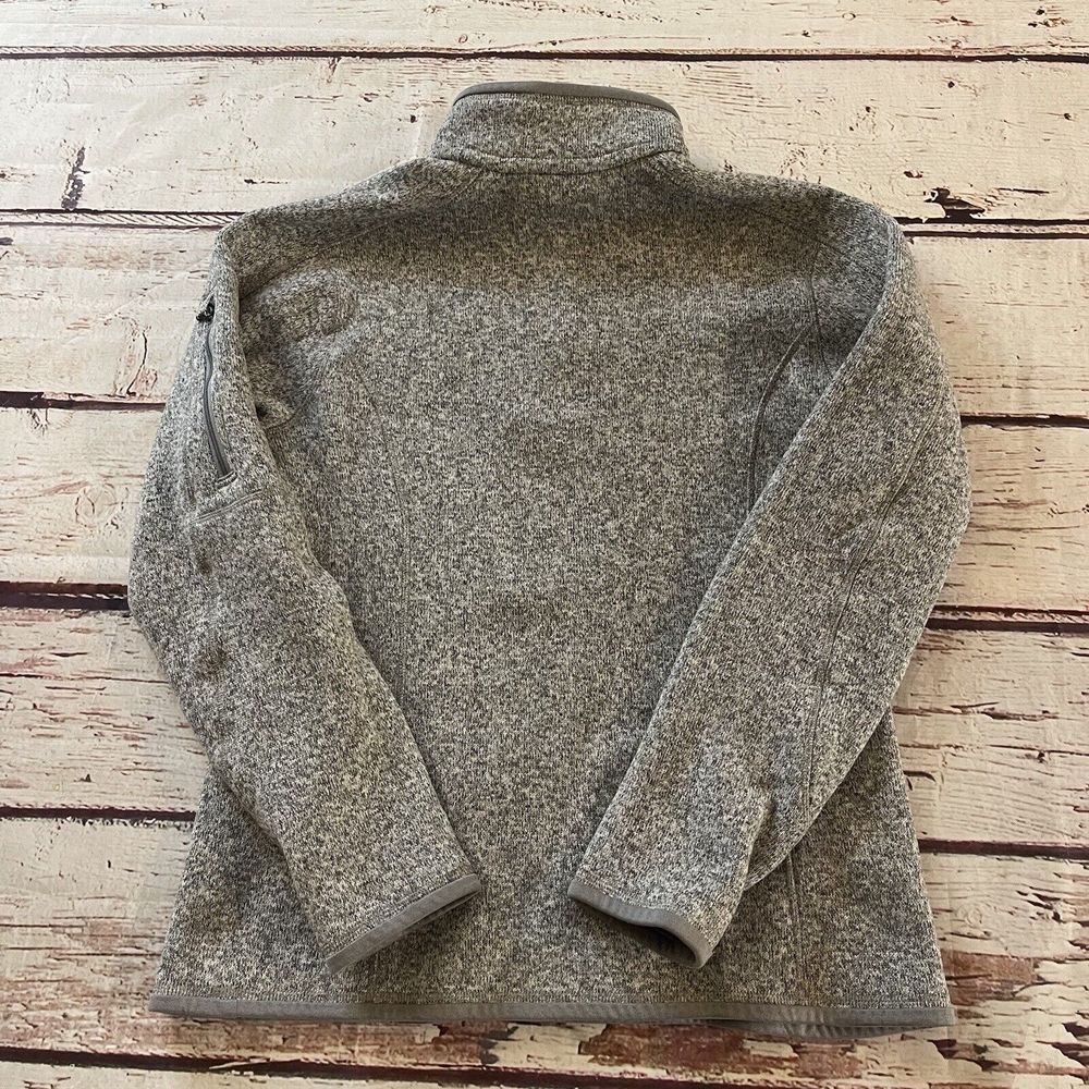 Patagonia Quarter Zip‎ Better Sweater Gray Woman's Size - Picture 11 of 11